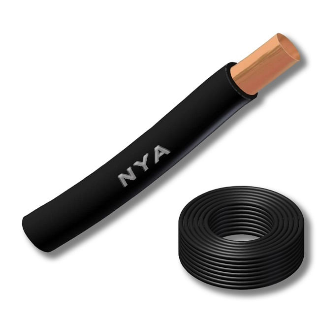 Alambre H07V (Nya) 2.5mm Negro 102939 (Rollo 100 Mts) — CACG