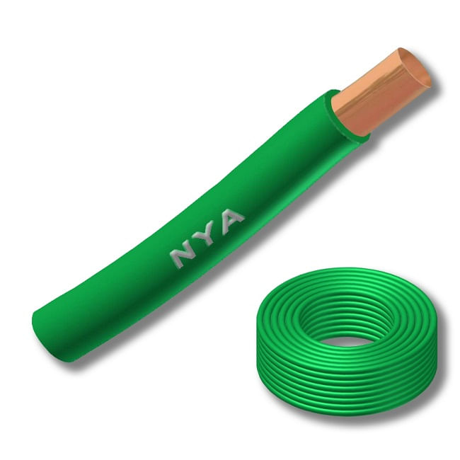 Alambre H07V (Nya) 2.5mm Verde 102945 (Rollo 100 Mts) — CACG
