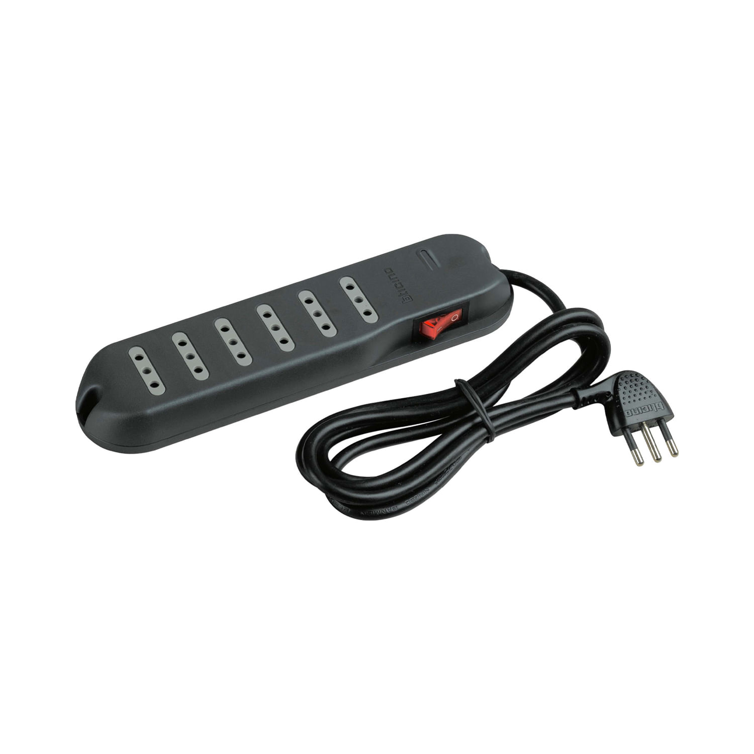 Alargador 6 Tomas 2P+T 10A 3MT Gris S3630GBM3 (105222) — BTICINO
