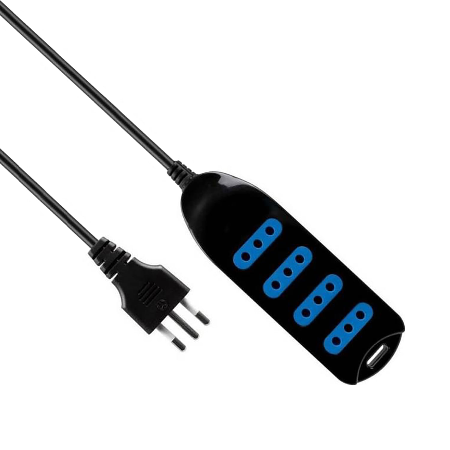 Alargador Multiple 4 Posiciones 3MT Negro 19PLC0430N Philco (105251) — PHILCO
