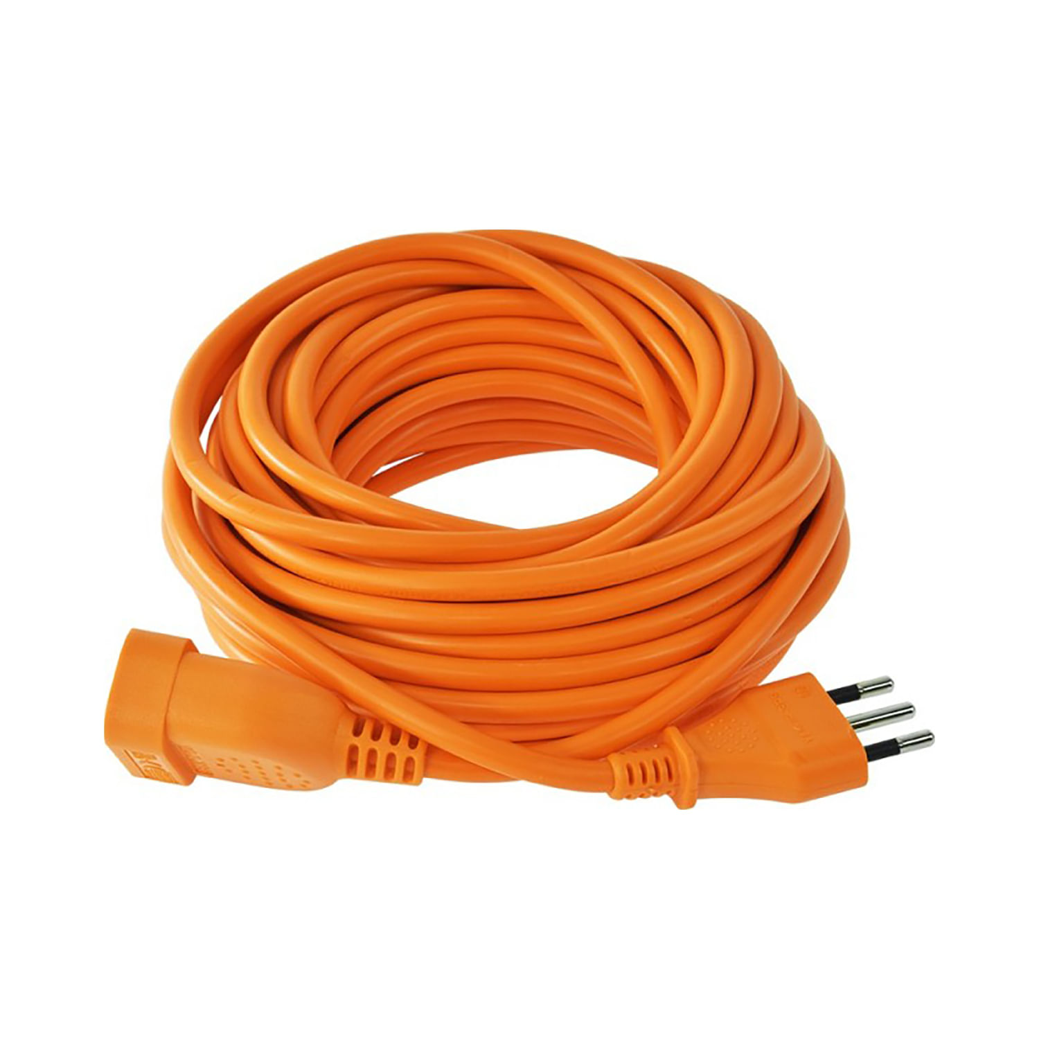 Alargador Simple 2P+T 10A 250V 10MTS Naranjo 7500410 Lexo (105253) — LEXO