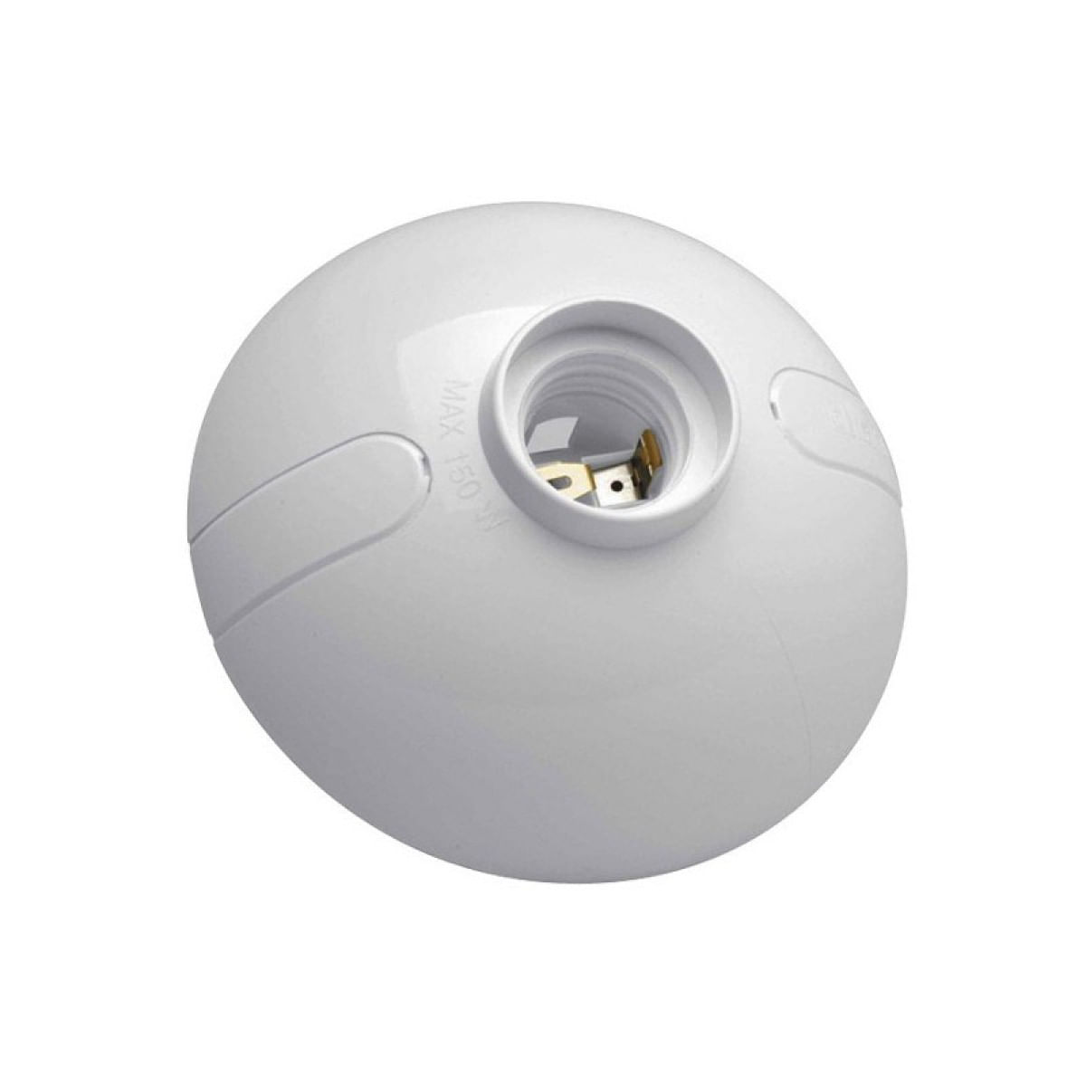 Portalampara Tipo Plafon 150W E27 Blanco P21B Oval (124810) — BTicino