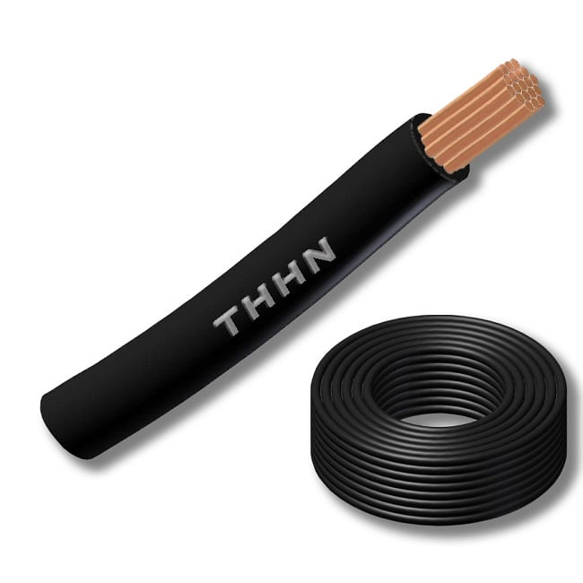 Cable Thhn 14AWG Negro 125781 (Rollo 100 Mts) — CACG