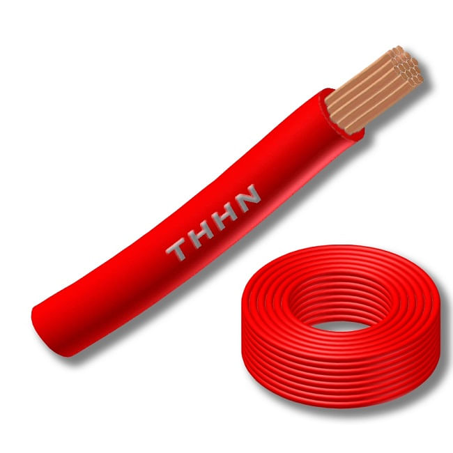 Cable Thhn 12AWG Rojo 125794 (Rollo 100 Mts) — CACG
