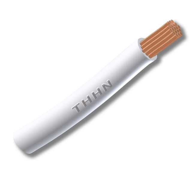 Cable Thhn 6AWG Blanco 125836 (Rollo 100 Mts) — CACG
