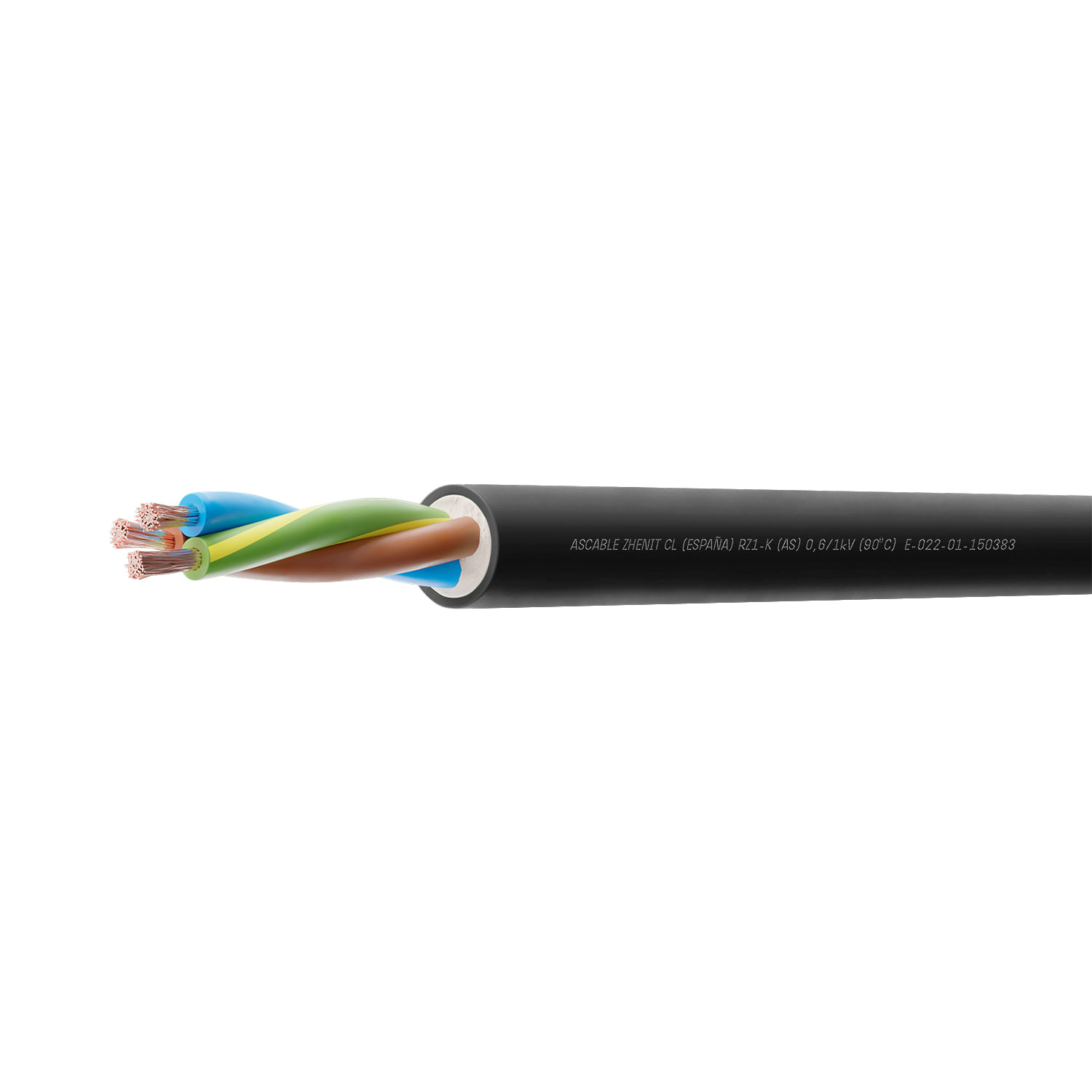 Cable Libre de Halógenos RZ1-K 3x1.5mm (Valor X Metro) (125915) — Ascable