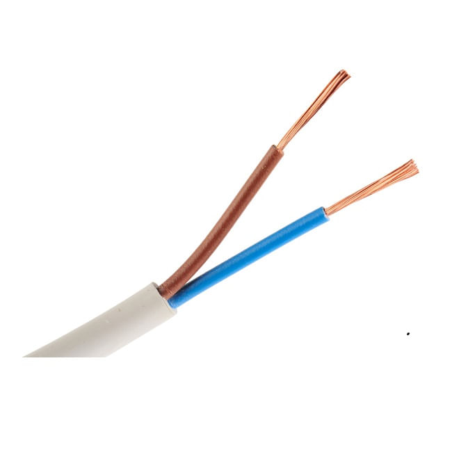 Cordon PVC 2x0.75mm 500V (Bl) H05VV-F 130833 (Rollo 100 Mts) — CACG