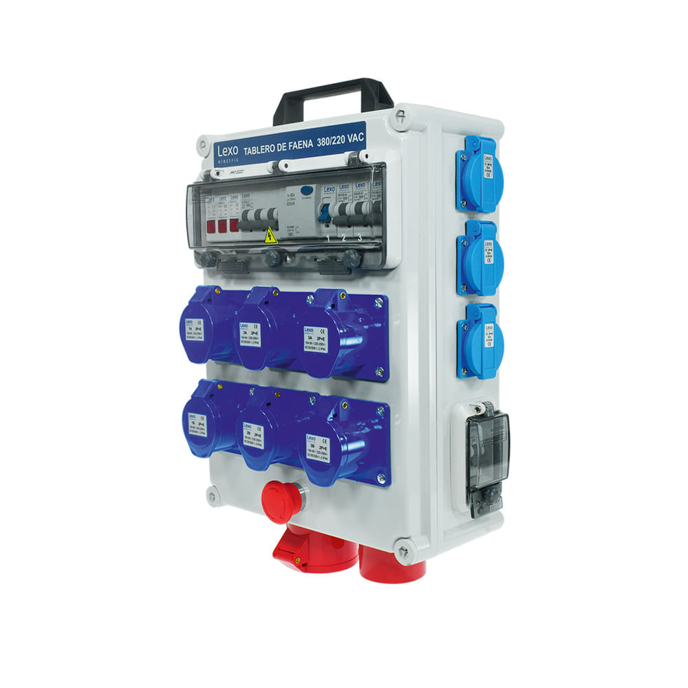 Tablero de Faena Plastico Con Parada de Emergencia 5820900 Lexo (133181) — LEXO