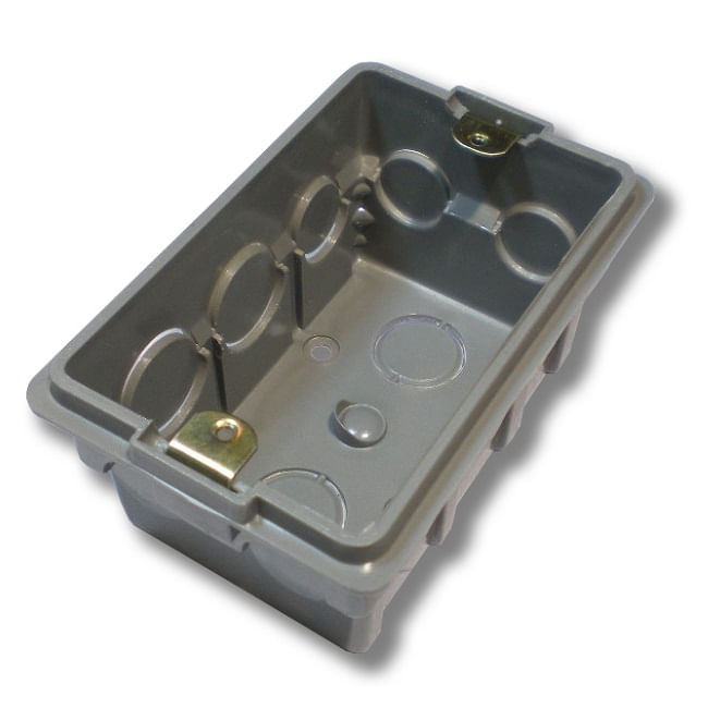 Caja PVC Embutir 5/8″ Con Inserto Metalico Para Loza Gris 10 Salidas (134012) — FEGE