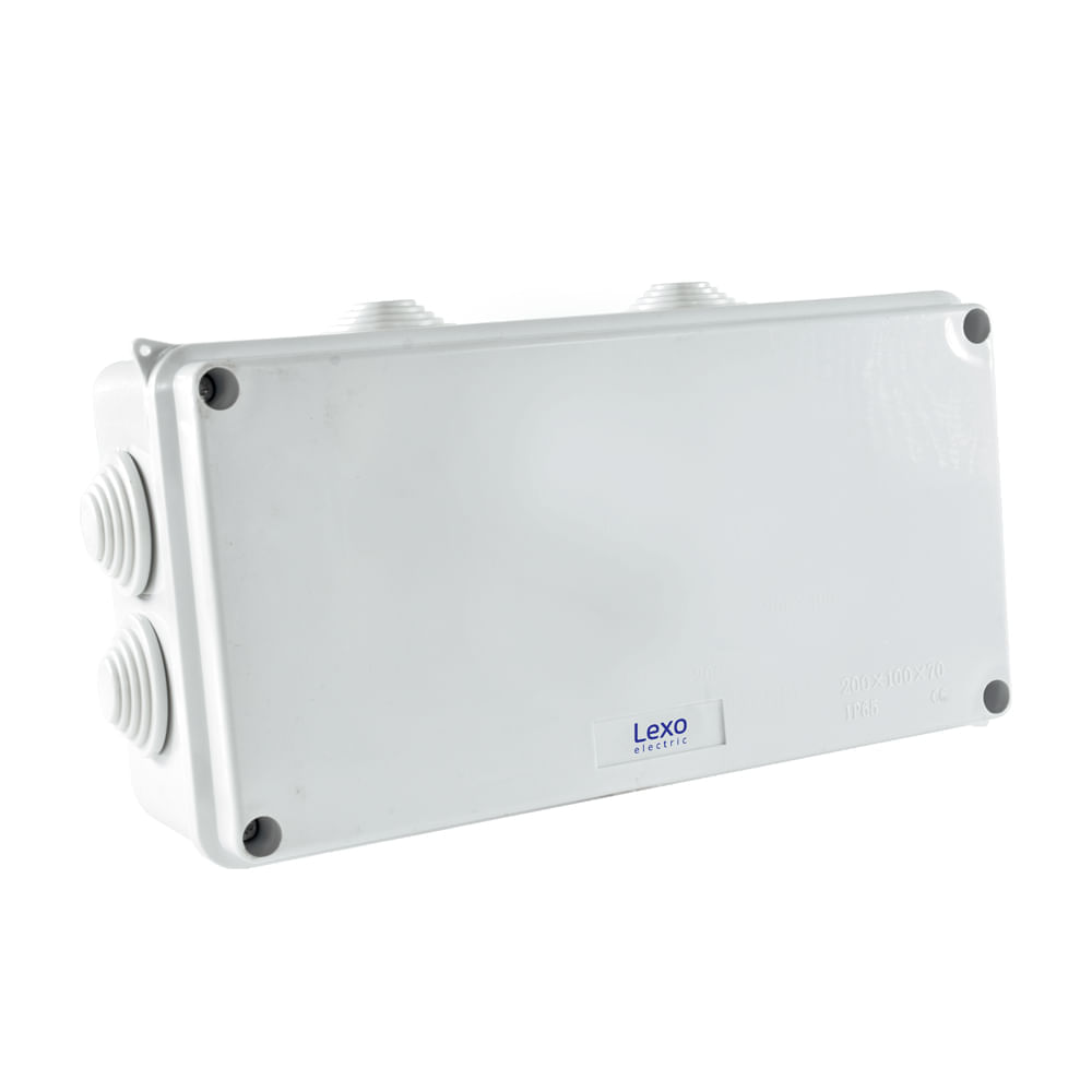 Caja Estanca PVC 200x100x70mm IP65 IK 07 Lisa (con Conos) 2501100 Lexo (134042) — LEXO