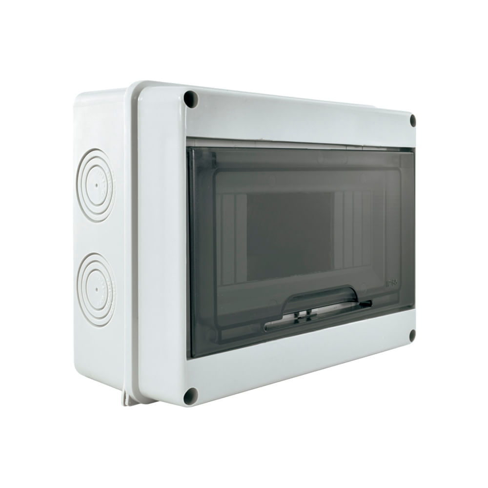 Tablero Sobrepuesto PVC 8 Modulos IP65 C/ Tapa Humo 5395508 Lexo (135222) — LEXO