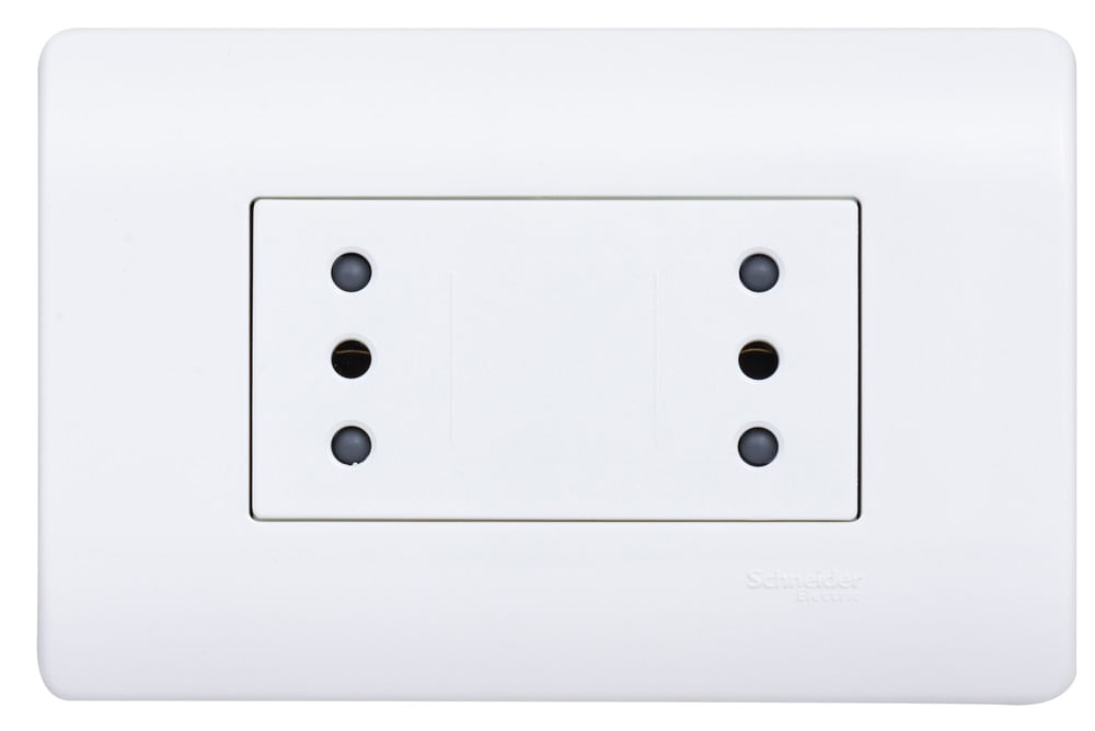 Enchufe Duplex 2P+T 10A 250V Armado Blanco Genesis MWD130227547 (144815) — SCHNEIDER ELECTRIC