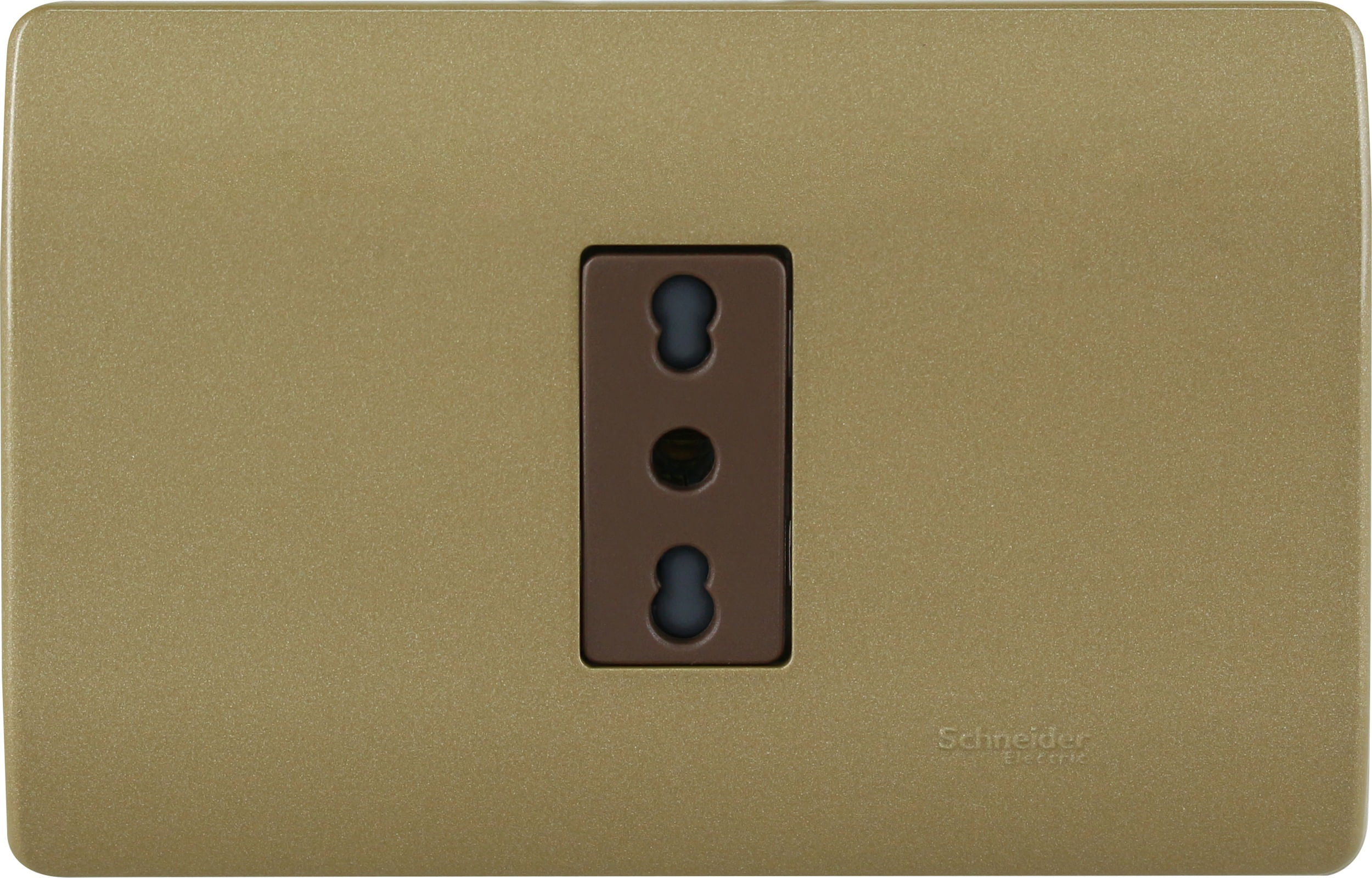 Enchufe Simple 2P+T 10/16A 250V Armado Dorado/cafÉ Genesis MWD130347846 (144817) — SCHNEIDER ELECTRIC