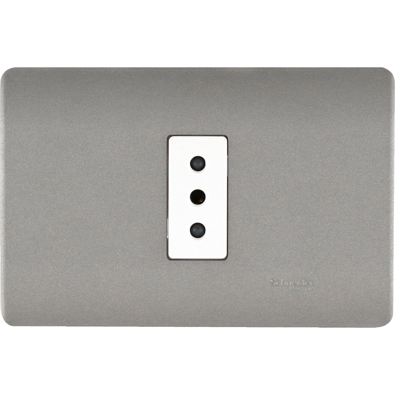 Enchufe Simple 2P+T 10A 250V Armado Niquel/beige Genesis MWD130347416 (144831) — SCHNEIDER ELECTRIC