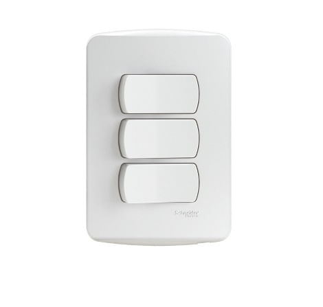Interruptor Triple 9/32 16A 250V Blanco Armada Miluz S3B62210 (144862) — SCHNEIDER ELECTRIC