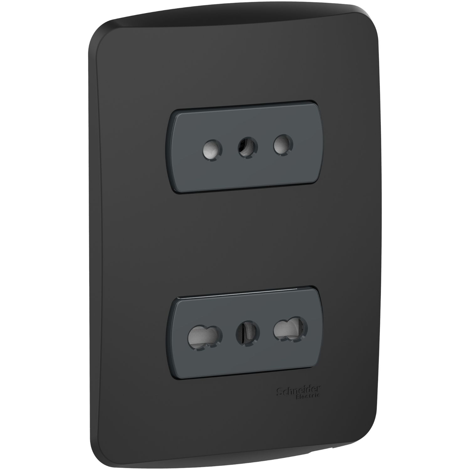 Enchufe 10/16A + Toma 10A Grafito Armada Miluz S3B60496 (144874) — SCHNEIDER ELECTRIC