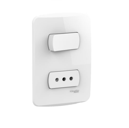 Interruptor 9/12 + Enchufe 10A 250V Blanco Armada Miluz S3B69100 (144875) — SCHNEIDER ELECTRIC