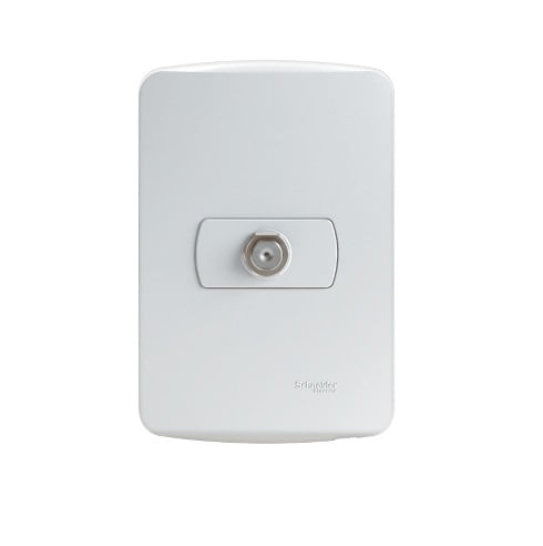 Toma Coaxial Tv Blanco Armada Miluz S3B64680 (144879) — SCHNEIDER ELECTRIC