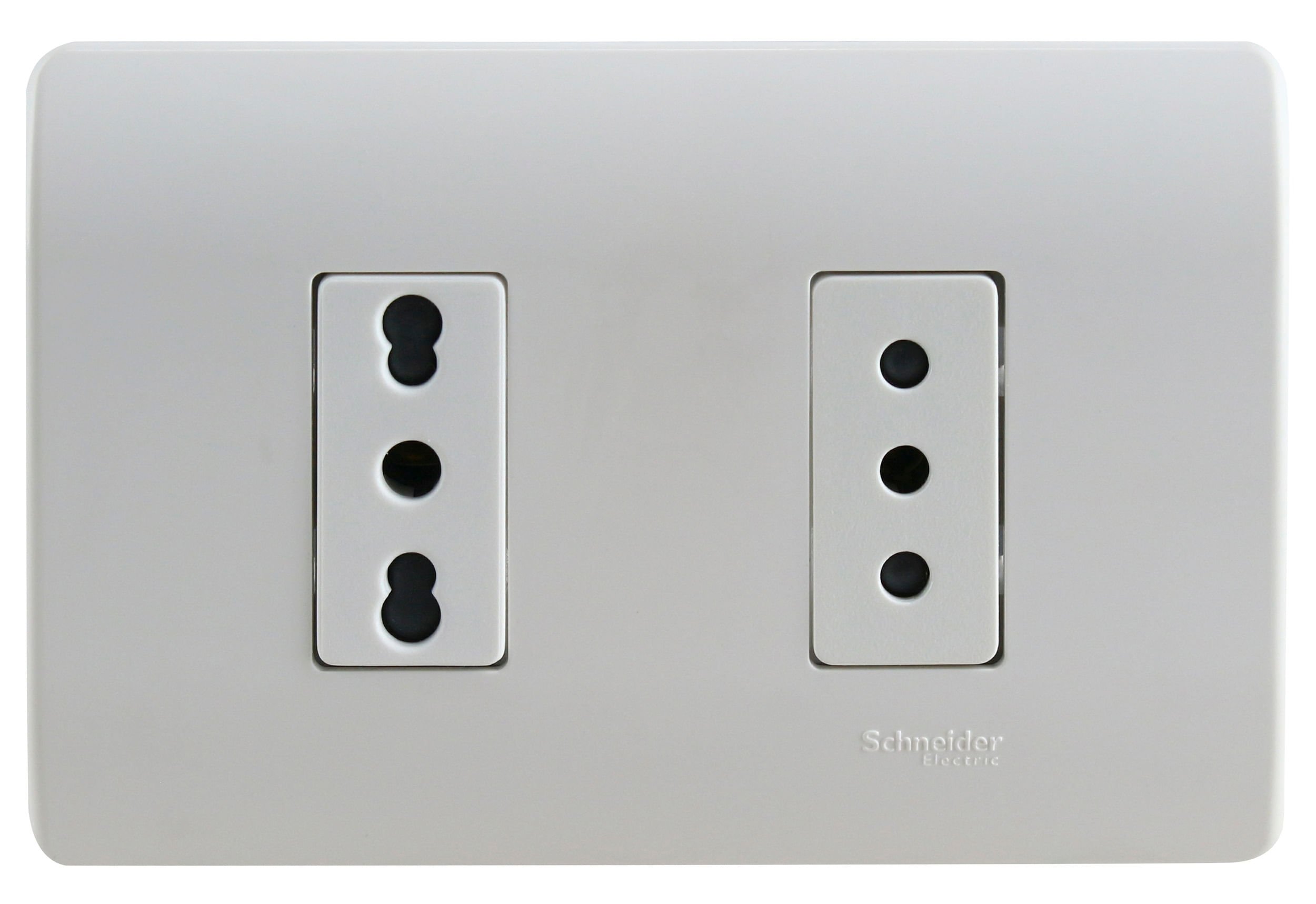 Enchufe Hembra Doble 10+16A 250V Armado Blanco Genesis MWD130327545 (145619) — SCHNEIDER ELECTRIC