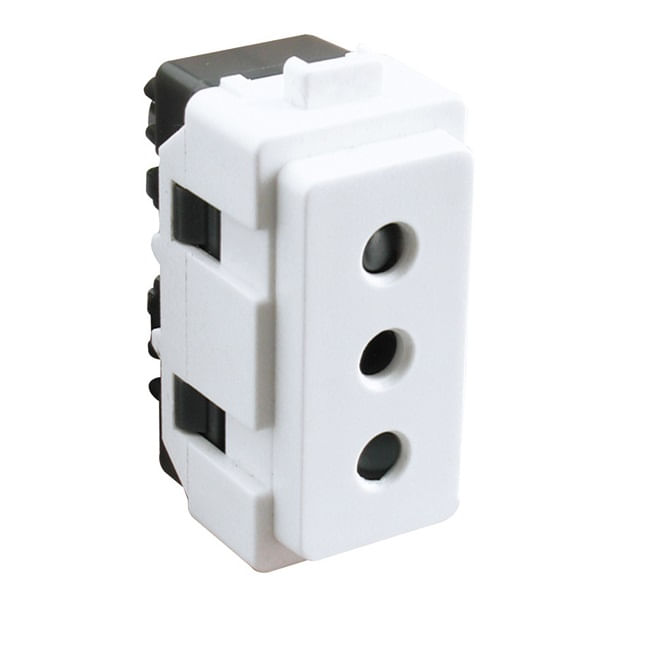 Modulo Enchufe 2P+T 10A 250V Blanco Genesis MWD130087808 (147802) — SCHNEIDER ELECTRIC