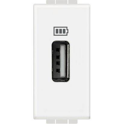 Modulo Cargador USB 220VAC 110mA Blanco N4285C1 Living Light (147858) — BTicino