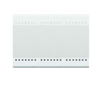 Cubretecla Neutro Iluminable 3 Puestos Blanco N4915M3N Living Light (147875) — BTicino