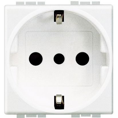 Modulo Enchufe Schuko 2P+T 10A 250V (16A) Blanco N4140 Living Light (147939) — BTicino