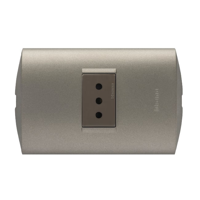 Enchufe 2P+T 10A Mink/terra Armado AE2113E1GTI Modus Style (148716) — BTicino