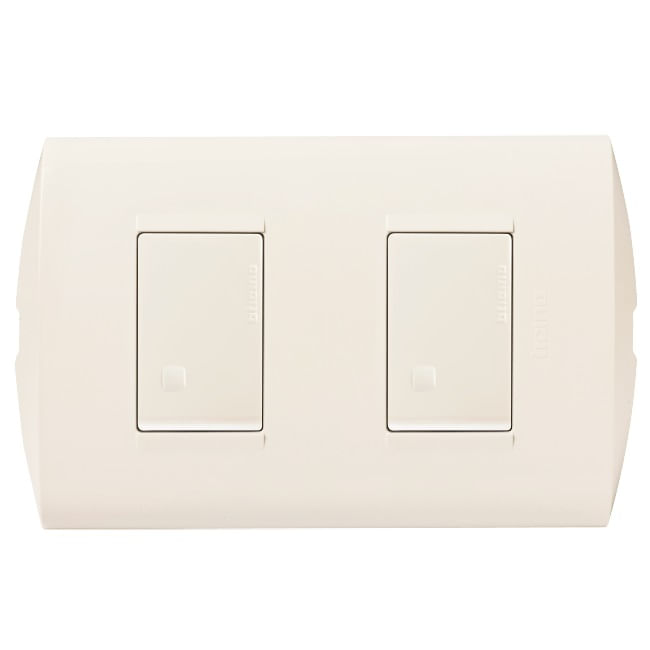 Interruptor Doble 9/15 Marfil Armado AE2200EM Modus Style (148737) — BTICINO