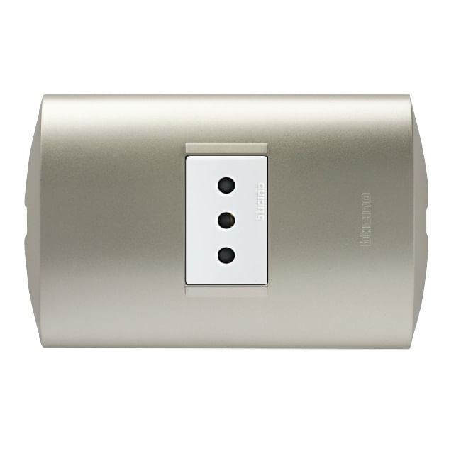 Enchufe 2P+T 10A Blanco/perla Armado AE2113E1BNA Modus Style (148766) — BTICINO
