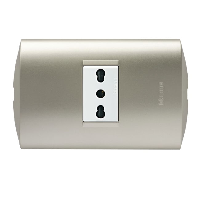 Enchufe 2P+T 10/16A Blanco/perla Armado AE2180E1BNA Modus Style (148769) — BTicino