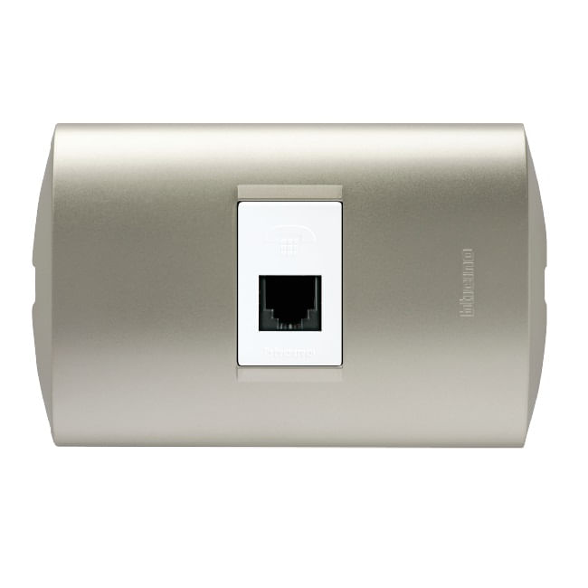 Conector RJ11 Blanco/perla Armado AE2082EBNA Modus Style (148773) — BTICINO