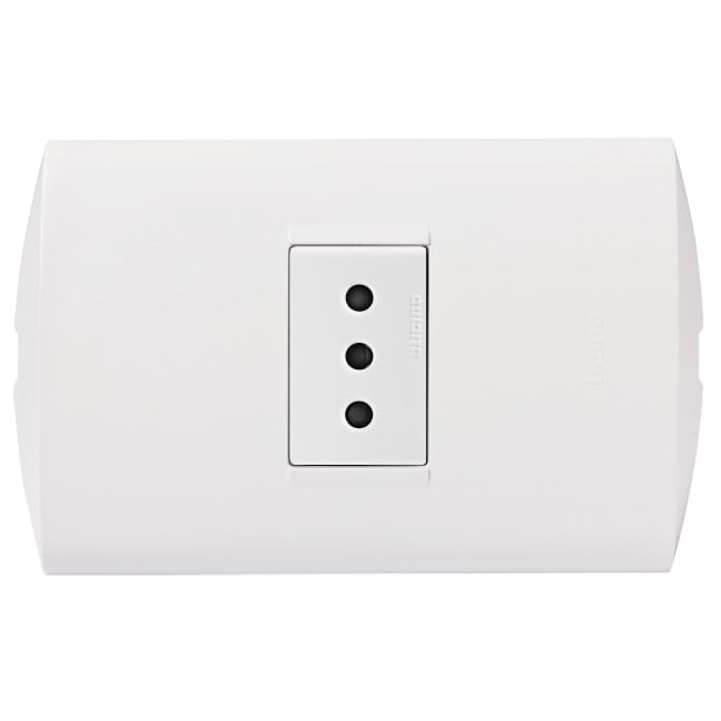 Enchufe 2P+T 10A Blanco Armado AE2113E1B Modus Style (148777) — BTICINO