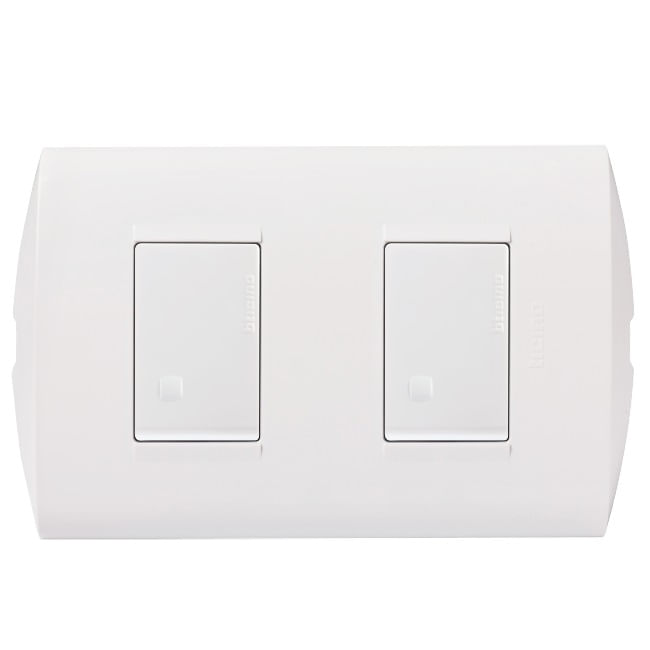 Interruptor Doble 9/15 Blanco Armado AE2200EB Modus Style (148780) — BTICINO