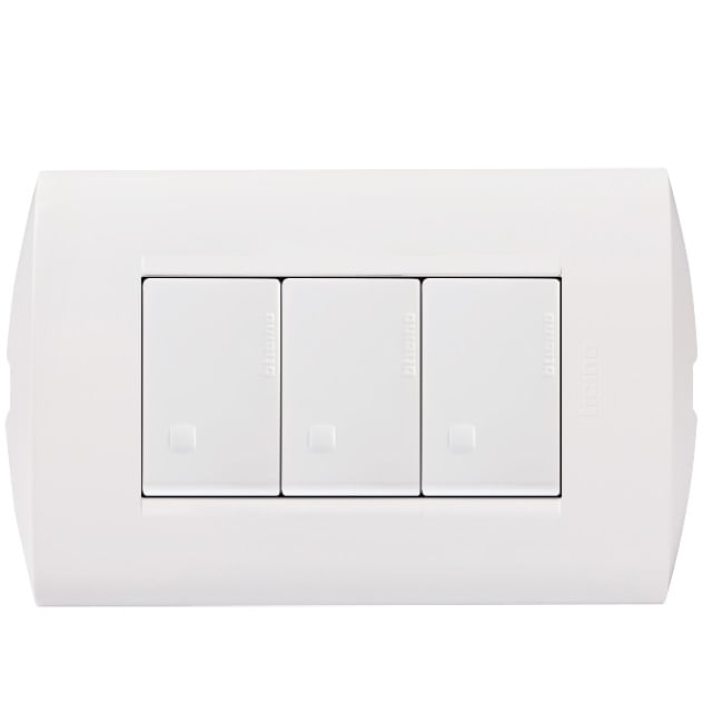 Interruptor Triple 9/32 Blanco Armado AE2300EB Modus Style (148785) — BTicino