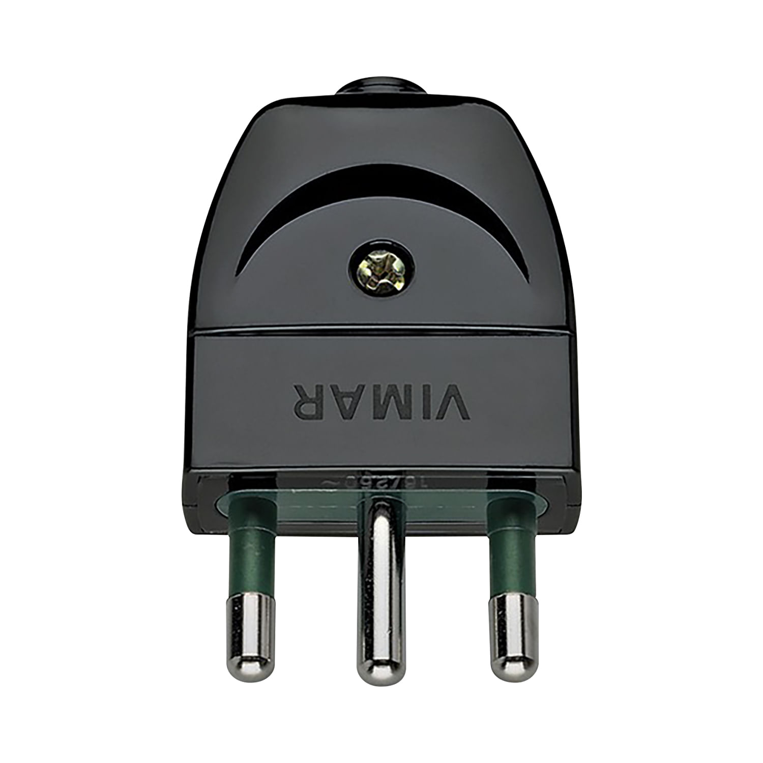 Enchufe Macho Volante 2P+T 16A 250V S17 Negro 202 — Vimar — VIMAR