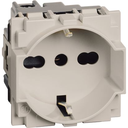 Módulo Schuko Universal 2P+T 10/16A 250VAC Arena KM4140A16 — BTicino — BTICINO