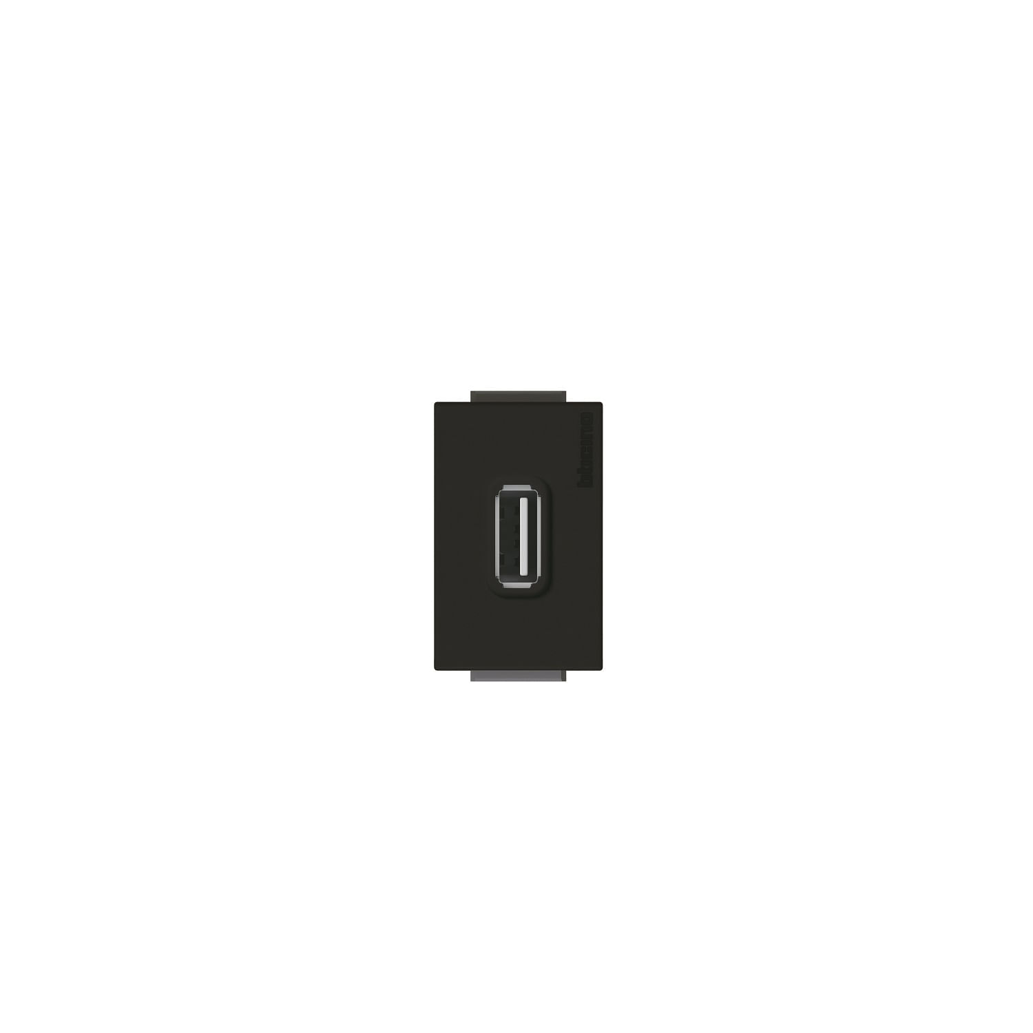 Modulo Toma USB 5V 1.1A 240VAC Antracita Nobile AF2190EA (149421) — BTICINO