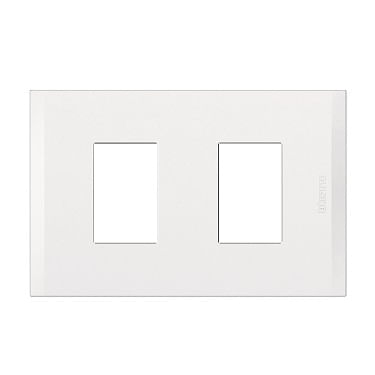 Placa 2 Puestos Blanca con Soporte Nobile AF5S2EB (149425) — BTicino