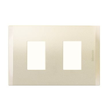 Placa 2 Puestos Perla con Soporte Nobile AF5S2NA (149429) — BTICINO