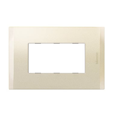 Placa 3 Puestos Perla con Soporte Nobile AF5S3NA (149430) — BTICINO