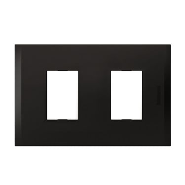 Placa 2 Puestos Black con Soporte Nobile AF5S2NG (149437) — BTICINO