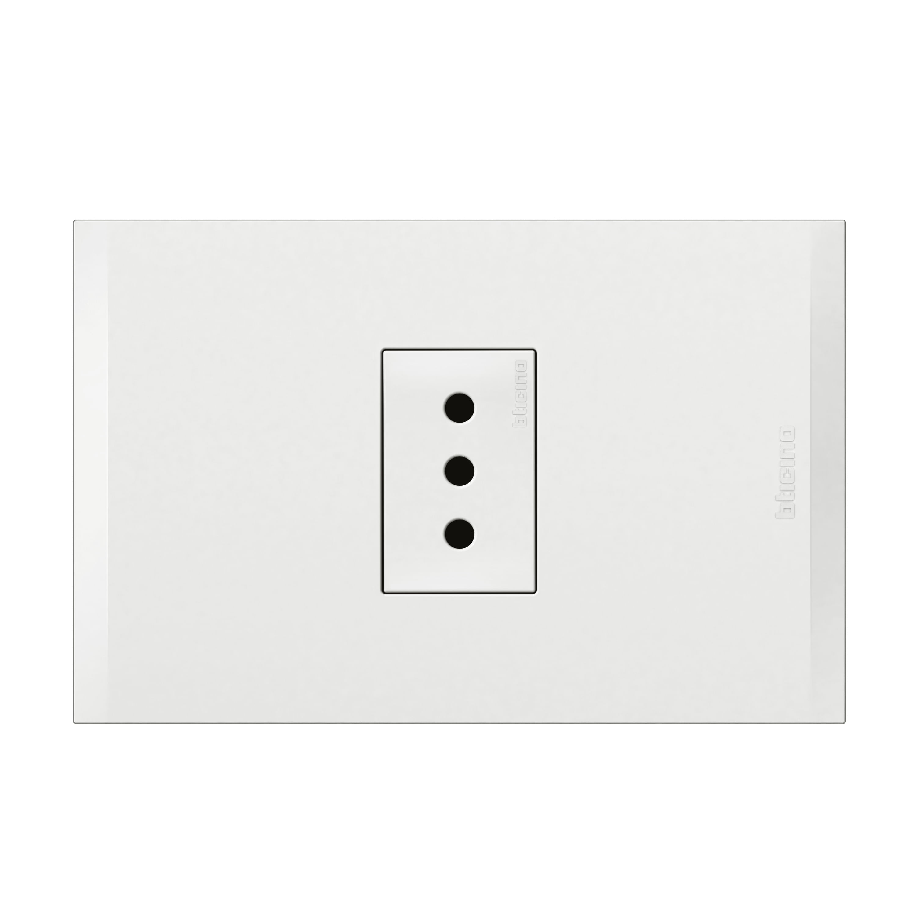 Enchufe 2P+T 10A 250V Blanco Blanco Nobile AF2113E1B (149452) — BTICINO