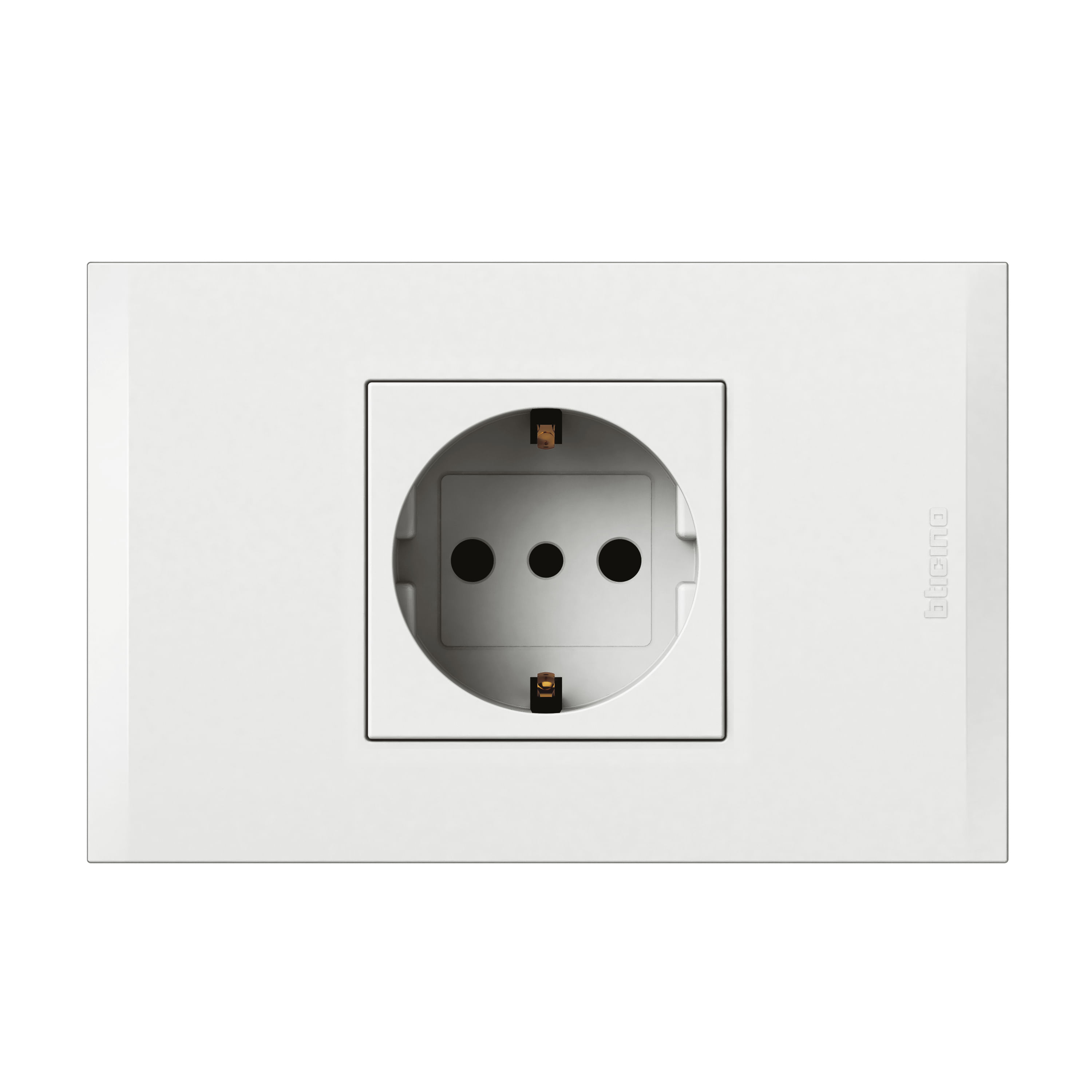 Enchufe Schuko 2P+T 10A 250V (16A) Blanco Armado Nobile AF2140EB (149460) — BTicino