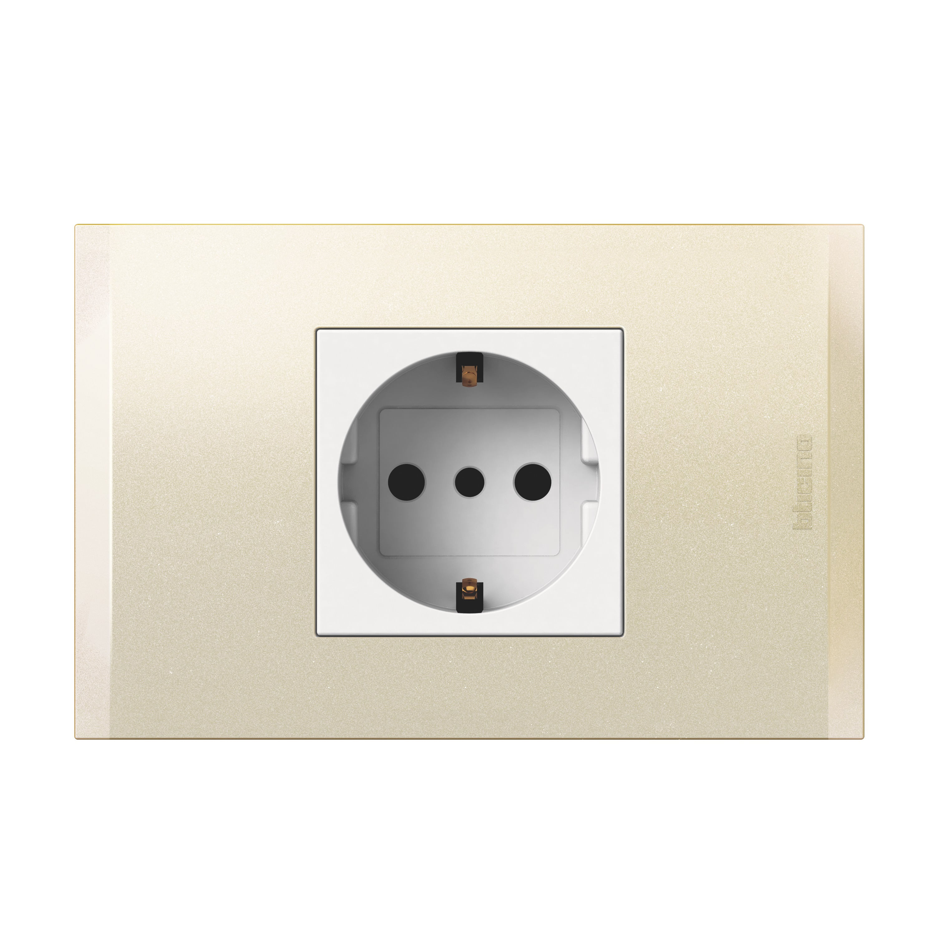 Enchufe Schuko 2P+T 10A 250V (16A) Blanco Perla Nobile AF2140EBNA (149461) — BTICINO