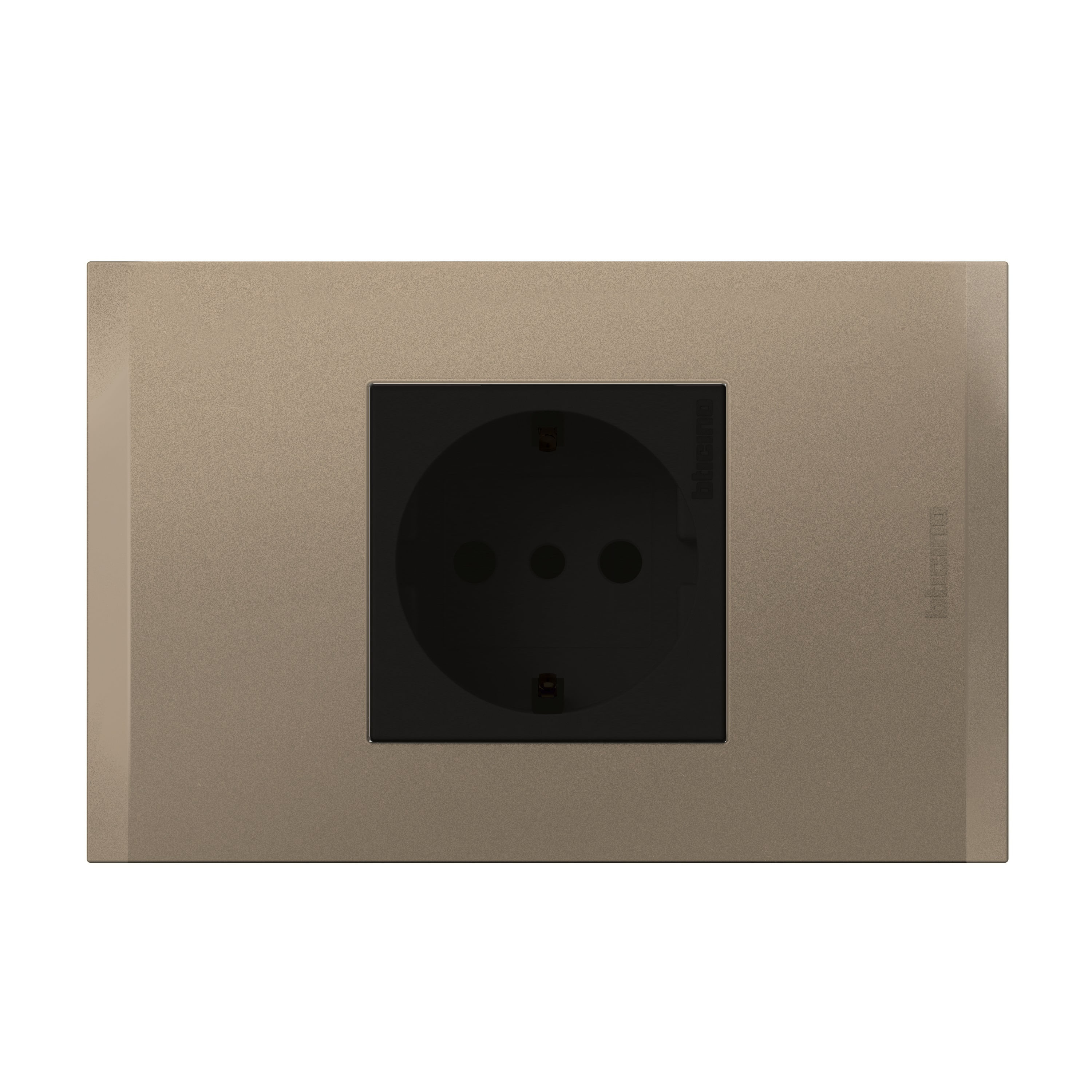 Enchufe Schuko 2P+T 10A 250V (16A) Antracita Terra Nobile AF2140EATI (149462) — BTicino