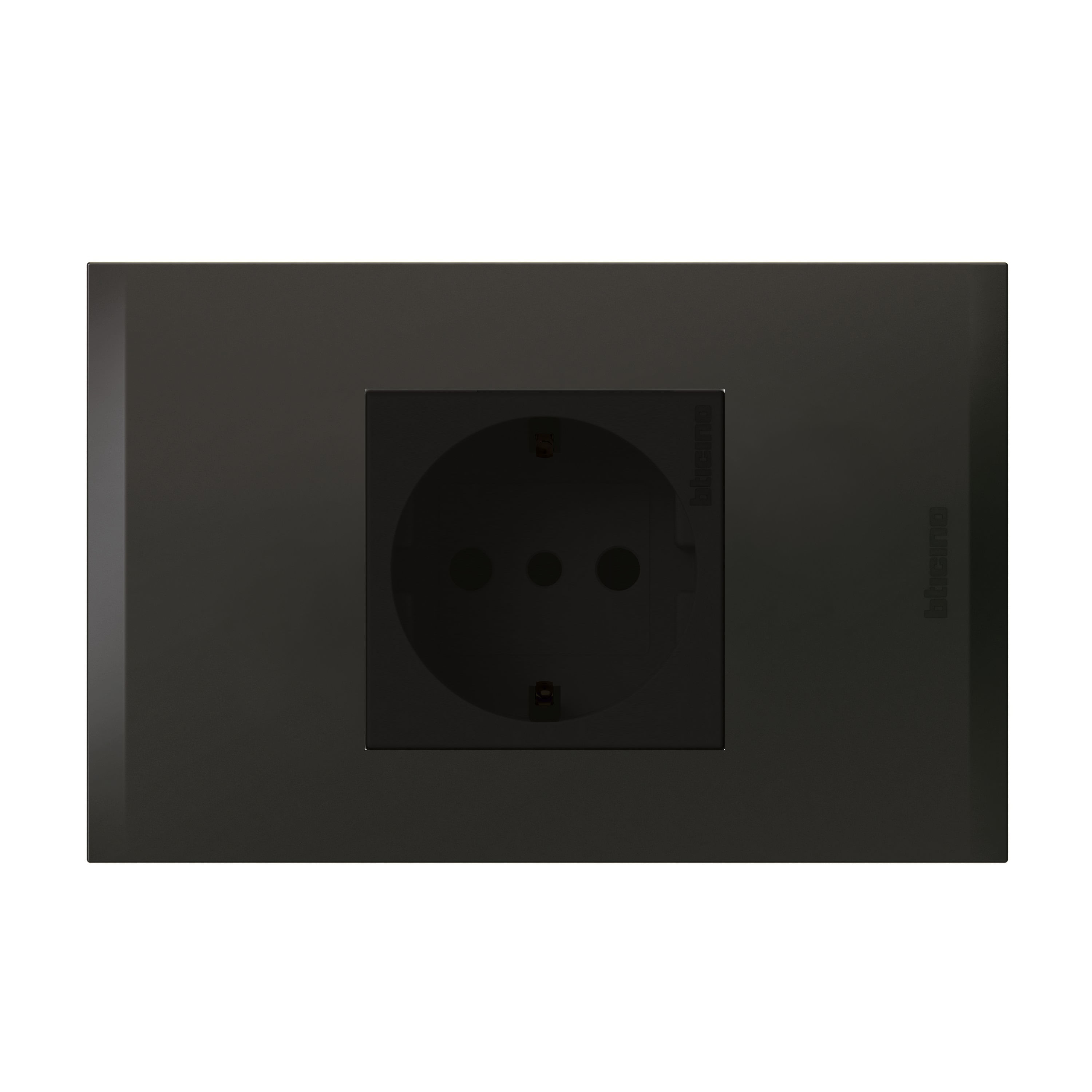 Enchufe Schuko 2P+T 10A 250V (16A) Antracita Black Nobile AF2140EANG (149463) — BTicino