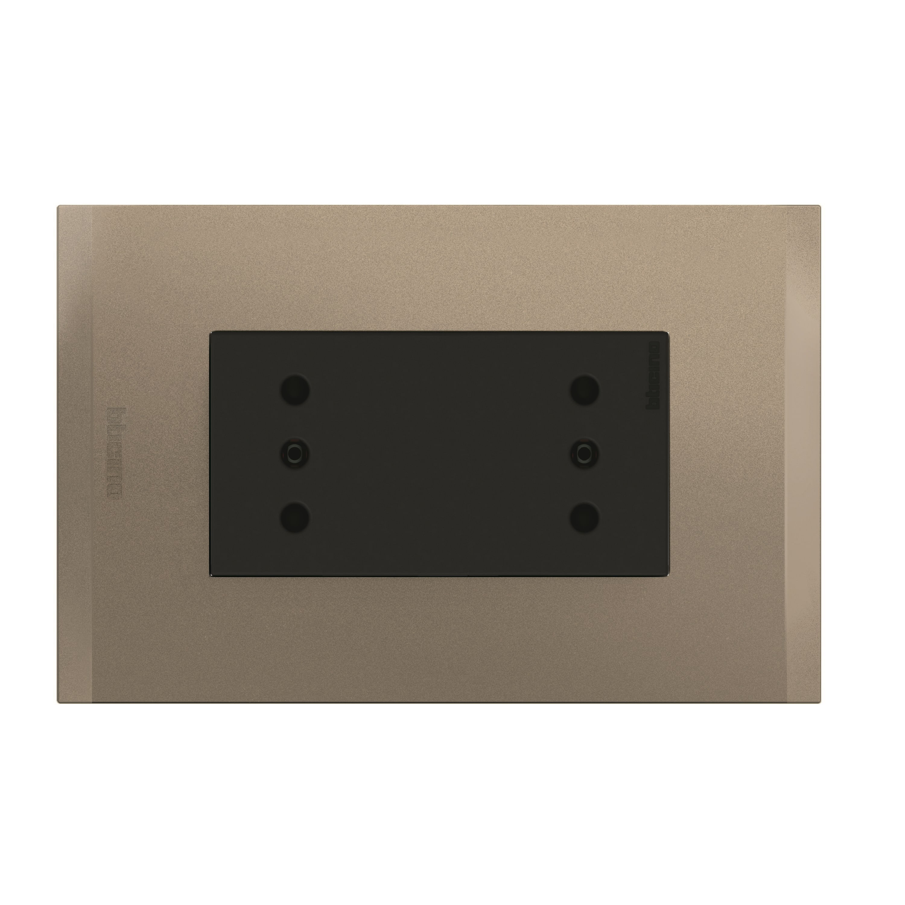 Enchufe Duplex 2P+T 10A 250V Antracita Terra Nobile AF2113E2ATI (149490) — BTICINO