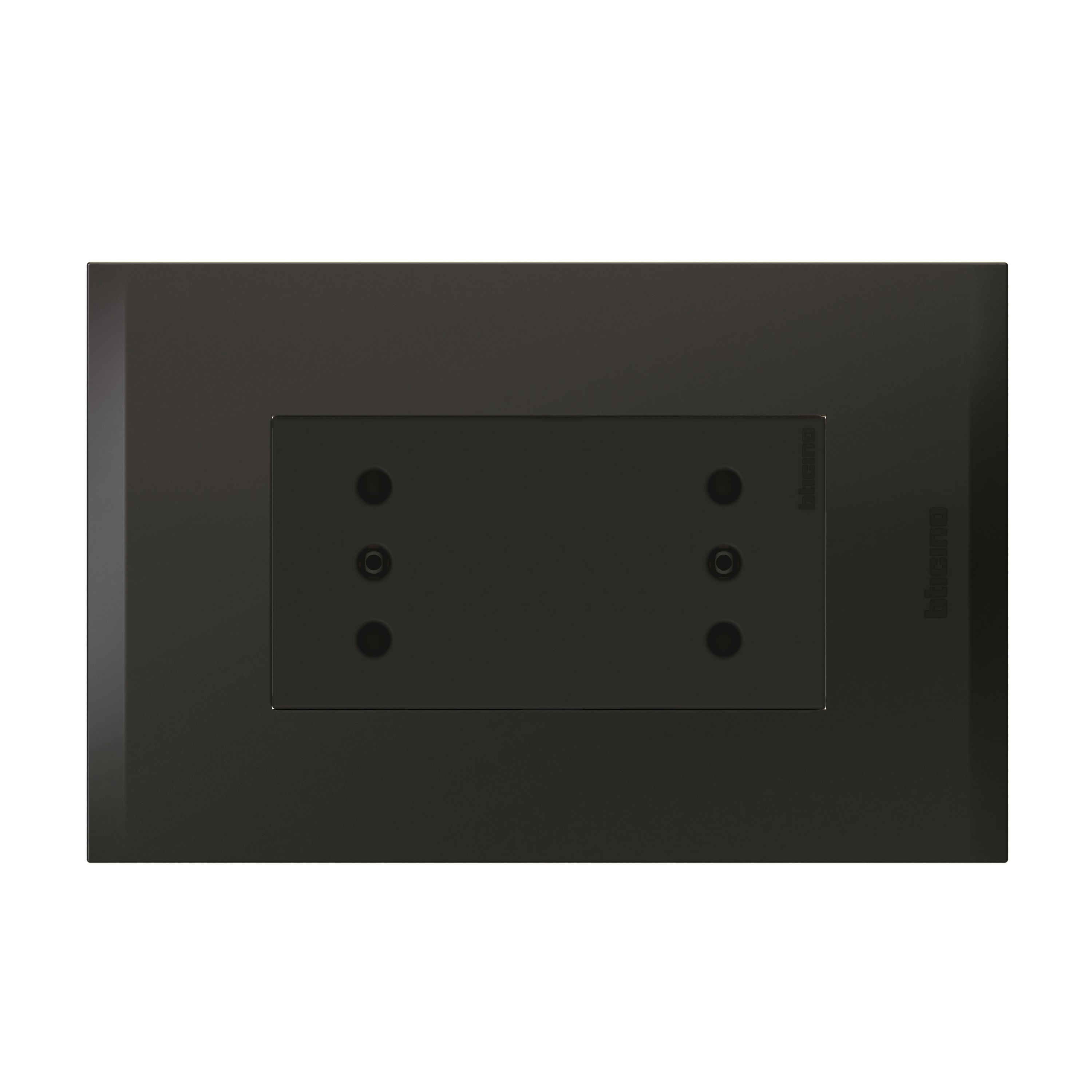 Enchufe Duplex 2P+T 10A 250V Antracita Black Nobile AF2113E2ANG (149491) — BTICINO
