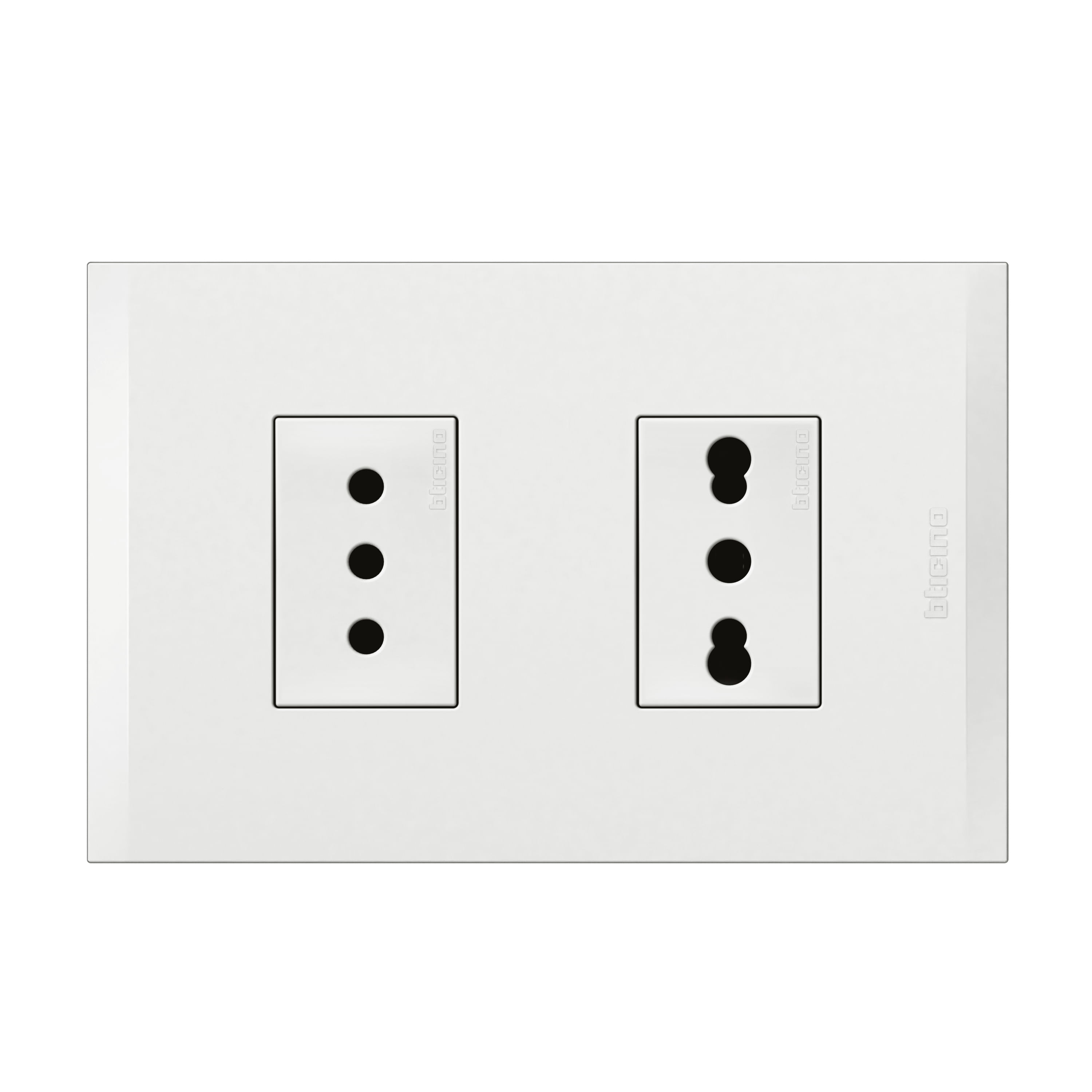 Enchufe 2P+T 10A+ENCHUFE 2P+T10/16A 250V Blanco Blanco Nobile AF2293EB (149492) — BTICINO